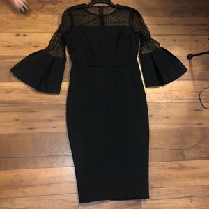 Black bodycon dress